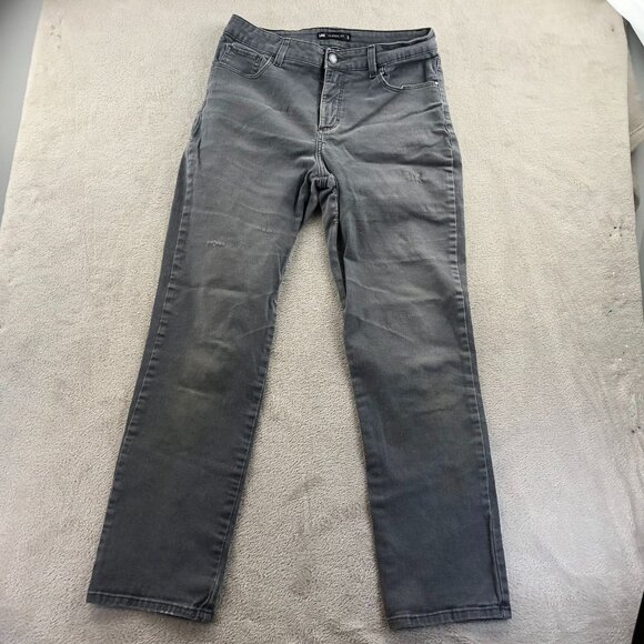 Lee Mens Jeans Size 31x28 Measured Straight Leg Gray Classic Denim Casual Travel - Picture 15 of 16